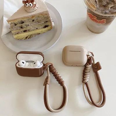 Weiche Silikon-TPU-Kopfhörerhülle mit Trageband für Airpods Pro 1. 2. Generation Air Pods 4 Airpods 3 2 1 Cover-Zubehör Image