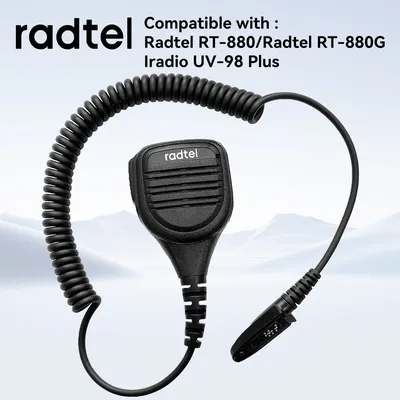 Radtel Heavy Duty Waterproof Walkie Talkie Speaker Mic Microphone for Radtel RT-880 Radios