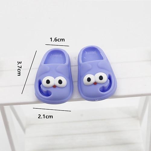 Puppenschuhe ForLabubu Premium-Modenschuhe für 17 cm Puppen Zubehör Labubus Dress Up Dekorationszubehör Mini Finger Schuhe Keine Puppe