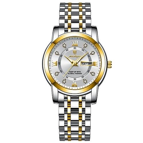 Damen Quarzuhr Armbanduhr Datum Wasserdicht Legierung Beobachten