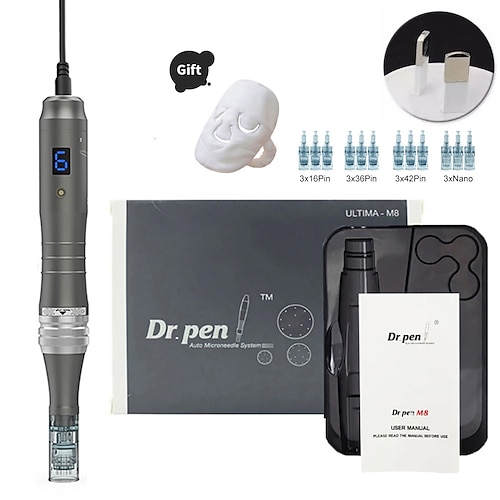 Plug-in-Design authentischer Dr. Pen M8-C Derma Pen Microneedling-Maschine Hautpflegesalon Beauty-Tool-Kit