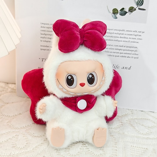 Kleidungsset für 17cm Puppen ForLabubu Modekleidung Zubehör Outfit geeignet für 6,69 Zoll (17cm) Puppe weiche Baumwollkleidung Ersatz keine Puppe NUR Kleidung