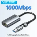 Venzione Nuovo! Scheda di rete USB AC RJ45 da 1000 Mbps Adattatore Ethernet USB Lan RJ45 per MacBook Laptop Xiaomi Switch Windows USB Lan