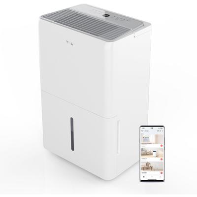 TCL 3000 Sq. Ft. 32-Pint Smart Dehumidifier, Energy Star Most Efficient 2024, Remote, Voice & App Control, (H32D44W)