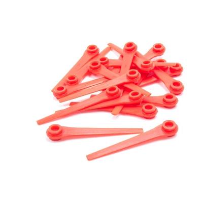 Vhbw - 20x Ersatz-Messer Ersatz für Gardena RotorCut 5368-20 für Rasentrimmer - Ersatzklinge Rot, Image