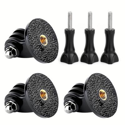 TEMU 3pcs Tripod Mount Adapter With 3pcs Thumb Screws For Hero 13 Hero 12 Hero 11 Hero 10 Hero 9 Hero 6 Hero 5 Hero Hero 4 Hero 3+ Hero 3 Hero 2, Dji , 360, And Action Ca Image