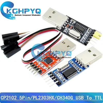 PL2303HX CP2102 CH340G USB ZU TTL serielle UART STC herunterladen PL2303 USB Zu RS232 CP2102 5PIN USB zu UART TTL Modul Für Arduino Image