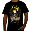 Korn Punk Männer Baumwolle T-shirt Luxus Marke Mode Große Größe Top Casual Kurzarm Streetwear Klassische Neue Ankunft T S-4XL
