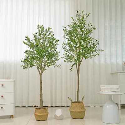 Artificial Olive Tree 120/150/180cm Room Decoration Detachable Artificial Decorative Plants With Fruit For Home Garden Decor