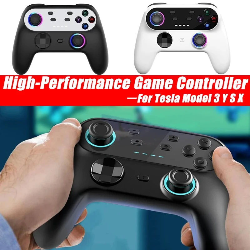 Hochleistungs-Wireless-Game-Controller unterstützt RGB-Atmosphärenlicht für Tesla Model 3 Y S X 2021–2025 Autospielzubehör Image