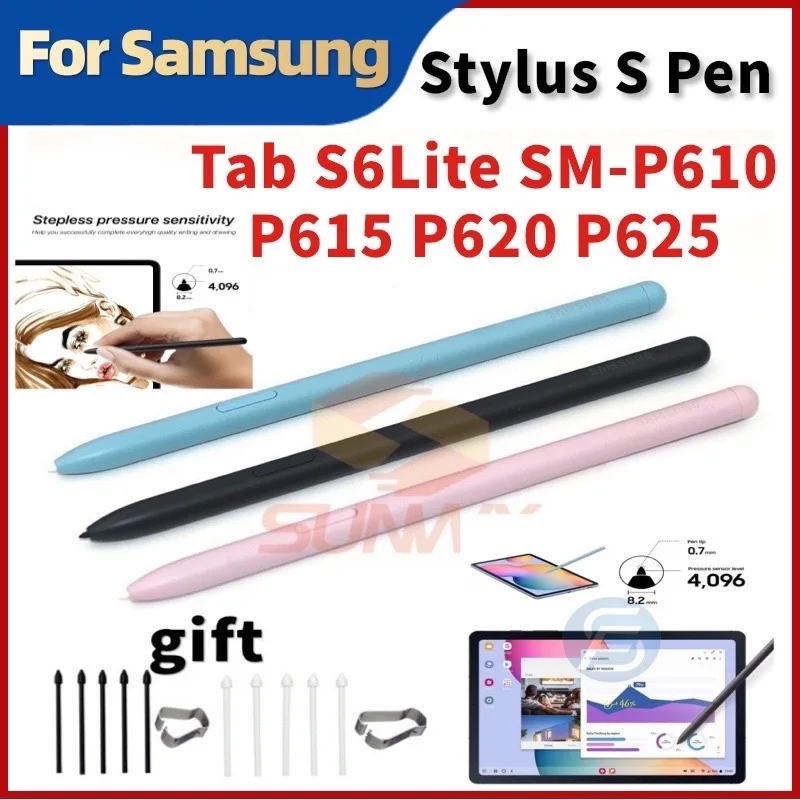 Neuer Bildschirm-Touch-Stift für Samsung Galaxy Tab S6 Lite S6lite SM-P610 P615 P620 P625 Active Stylus S-Pen Ersatzstift mit Image