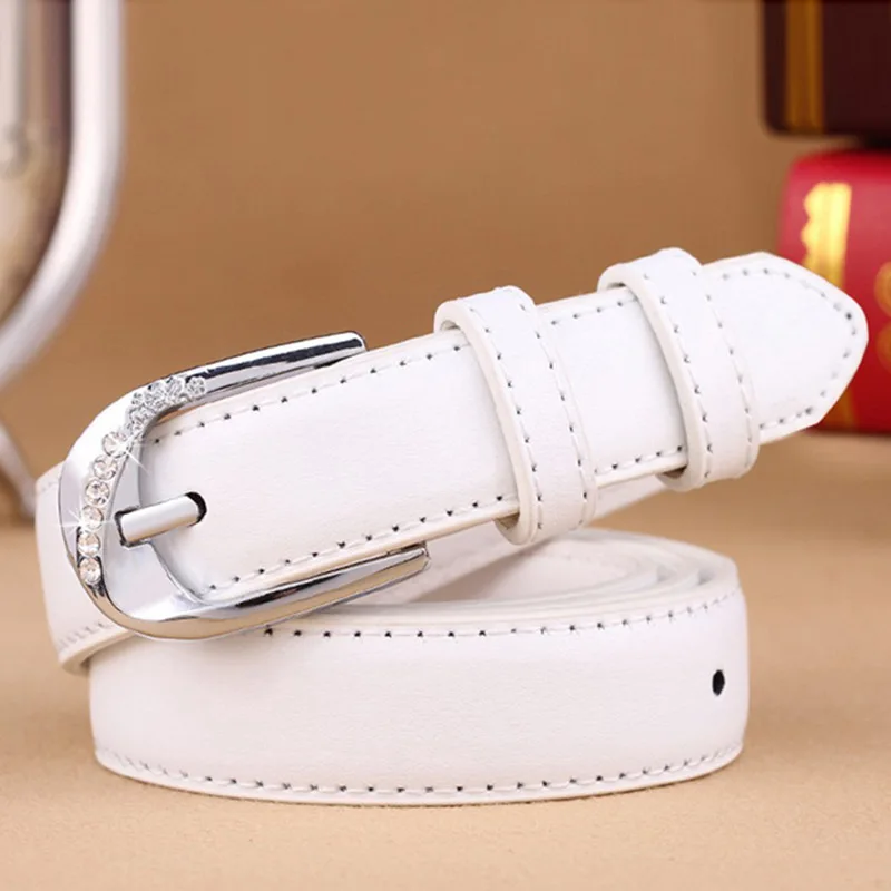 Frauen Hosen Gürtel PU Leder Solide Vintage Pin Schnalle Damen Strap Trend Weiß Gürtel Mode Hohe Qualität Hosen Gürtel T067