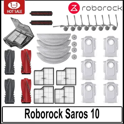 Zubehör Roborock Saros 10, Roboterstaubsauger, Teile, Hauptrolle, Seitenbürste, Hepa-Filter, Image