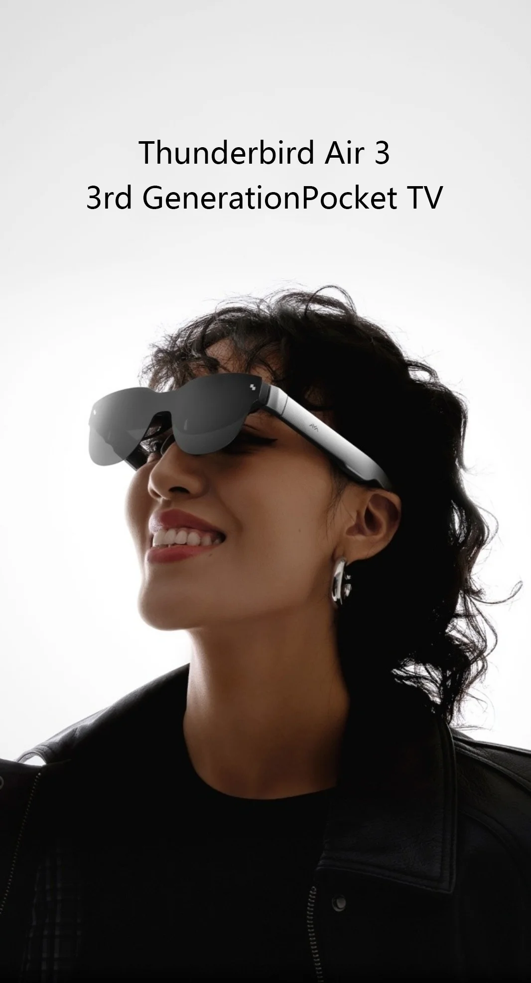 RayNeo Air 3S AR-Brille, Mikro-OLED-Bildschirmanzeige, 120 Hz Bildwiederholfrequenz, 3D HD, Privatkino für Telefon, Computer, Spielmaschine