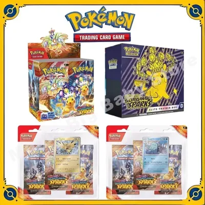 Pokemon-Karten Original Trading PTCG Cartoon US English SV8 Booster Pack Surging Sparks Original Box Image