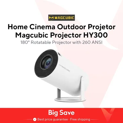 Magcubic-Projektor HY300 Pro 4K Android 11 Dual Wifi6 260ANSI Allwinner H713 BT5.0 1080P 1280*720P Heimkino-Außenprojektor Image