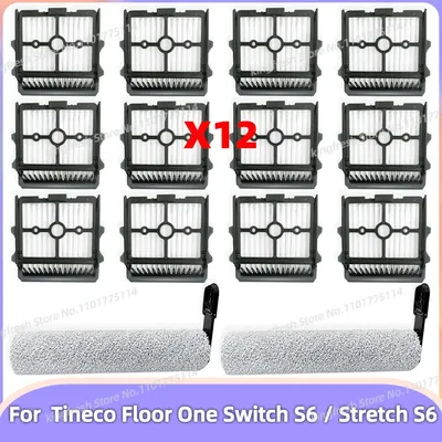 Passend für (Tineco Floor One Switch S6 / Stretch S6) Staubsaugerteile Hauptbürstenwalze HEPA-Filter Image