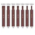 7 pz T20-T55 Kit Cacciavite Magnetico Punte Torx Set Cacciavite Elettrico Forte Magnetismo 30/75mm Codolo Esagonale Lotto Testa Strumenti