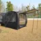 Tente de hayon de voiture pop-up, tente de hayon pour 4 personnes avec auvent étanche, tente pop-up de Camping familiale avec portes et fenêtres en maille