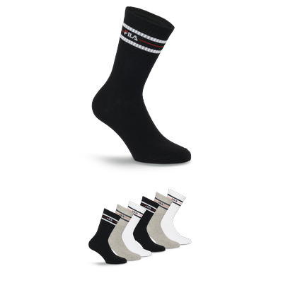 Sportsocken FILA "UNISEX LIFESTYLE PLAIN SOCKS", Damen, Gr. 35-38, classic, Baumwollmischung, unifarben, normal, Socken, mit eingestricktem Logo Image