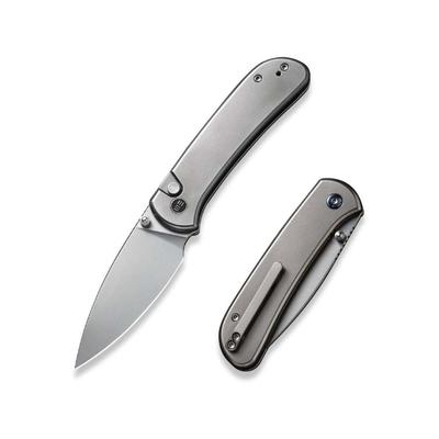 We Knife Co Ltd Weknife Qubit Thumb Stud & Button Lock Knife Titanium Handle - WE22030F-2