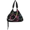 Fritzi aus Preußen Schultertasche Izzy Medium Limited Head Flocked mit tollen Hello Kitty-Prints schwarz Schwarz Damen