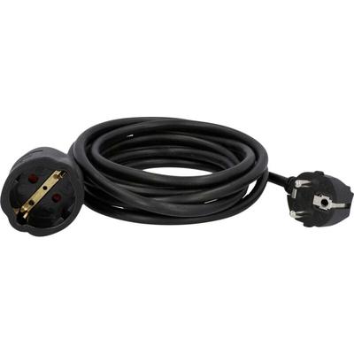 Unitec Verlängerungskabel Innen 3 Meter H05VV-F3G1,5, schwarz Verlängerungskabel Image