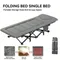 Premium Portable Thick Pad Sleeping Camping Cot Folding Heavy Duty Adult Travel Cot with Side