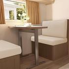 Copricuscini elasticizzati per dinette per camper in 2 pezzi, copricuscini per divani in seta di latte - perfetti per sedili di camper, cuscini per divani e cuscini per panche - morbidi, resistenti e facili da installare