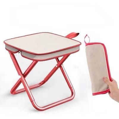 Portable Stool for Mountaineering and Hiking, Foldable Stool with Carrying Bag, Lightweight Camping Chair for Fishing, Travel, Subway, Train, Outdoor Queue