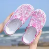 LANGMAO Frauen Hausschuhe Sommer Clogs Hohl Outdoor Pool Sandalen Garten Strand Schuhe Wasser Dusche Flip-Flops Leichte Nachricht M