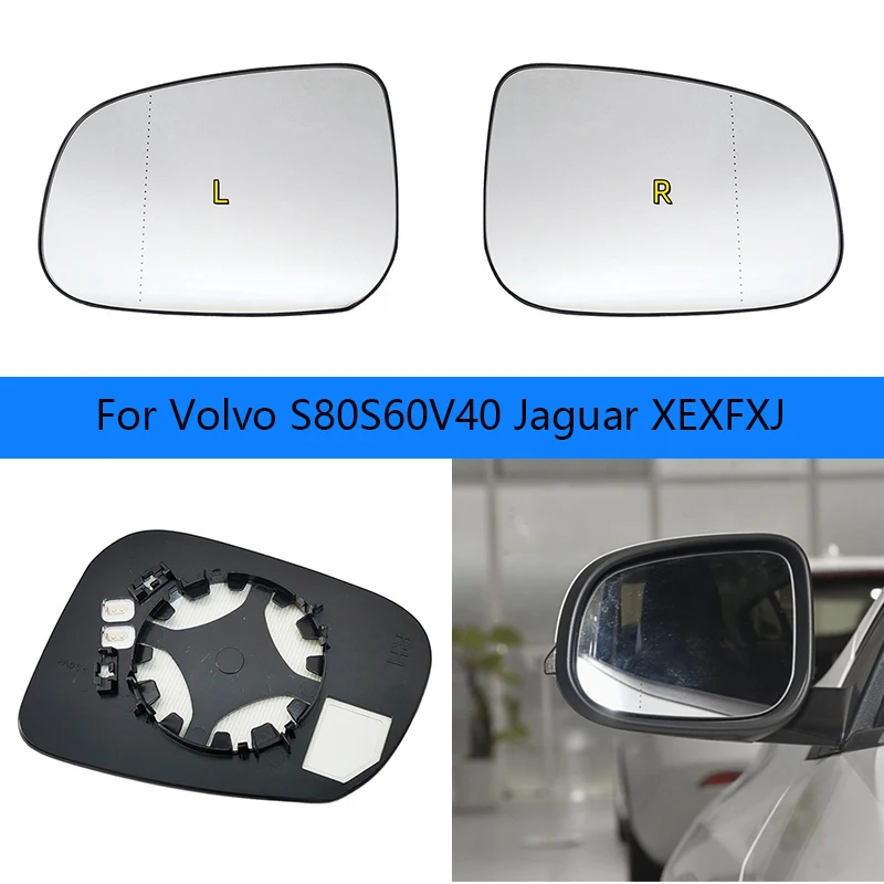 Auto Links/Rechts Beheizte Spiegel Glas für Volvo S80 S60 V40 Jaguar XEXFXJ spiegel rückspiegel reflektor oberfläche glas Image