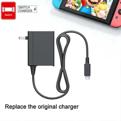 39W Type-C Fast Charger for Nintendo Switch,AC Adapter With 15V/2.6A Power Supply for Nintendo Switch/OLED/Controller-US PLUG