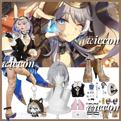 Spiel Honkai Star Rail Cosplay Cipher Anime Kostüm Sexy Katze Pelzigen Uniform Overall Punk Kapuze Image
