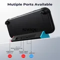 Stazione dock TV SIWIQU per Switch 2, con adattatore HDMI 4K a 120 Hz/porta tipo C/porta USB Switch portatile 2 basi di ricarica per console di gioco