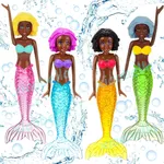 Nouveaux jouets de plongée sirène jouets de bain sirène jouets de piscine de sirène colorés jeux de