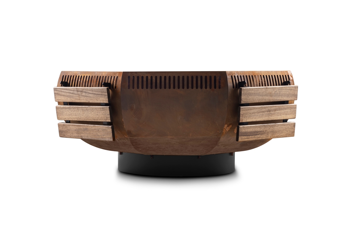 The Favilla WOX XXL Feuerschale & Feuerkorb mit Grill – 1150x1150x500 mm, Corten-Stahl, rauchfrei & sicher Image