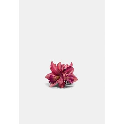 Stradivarius Orchid flower hair clip Pink OS