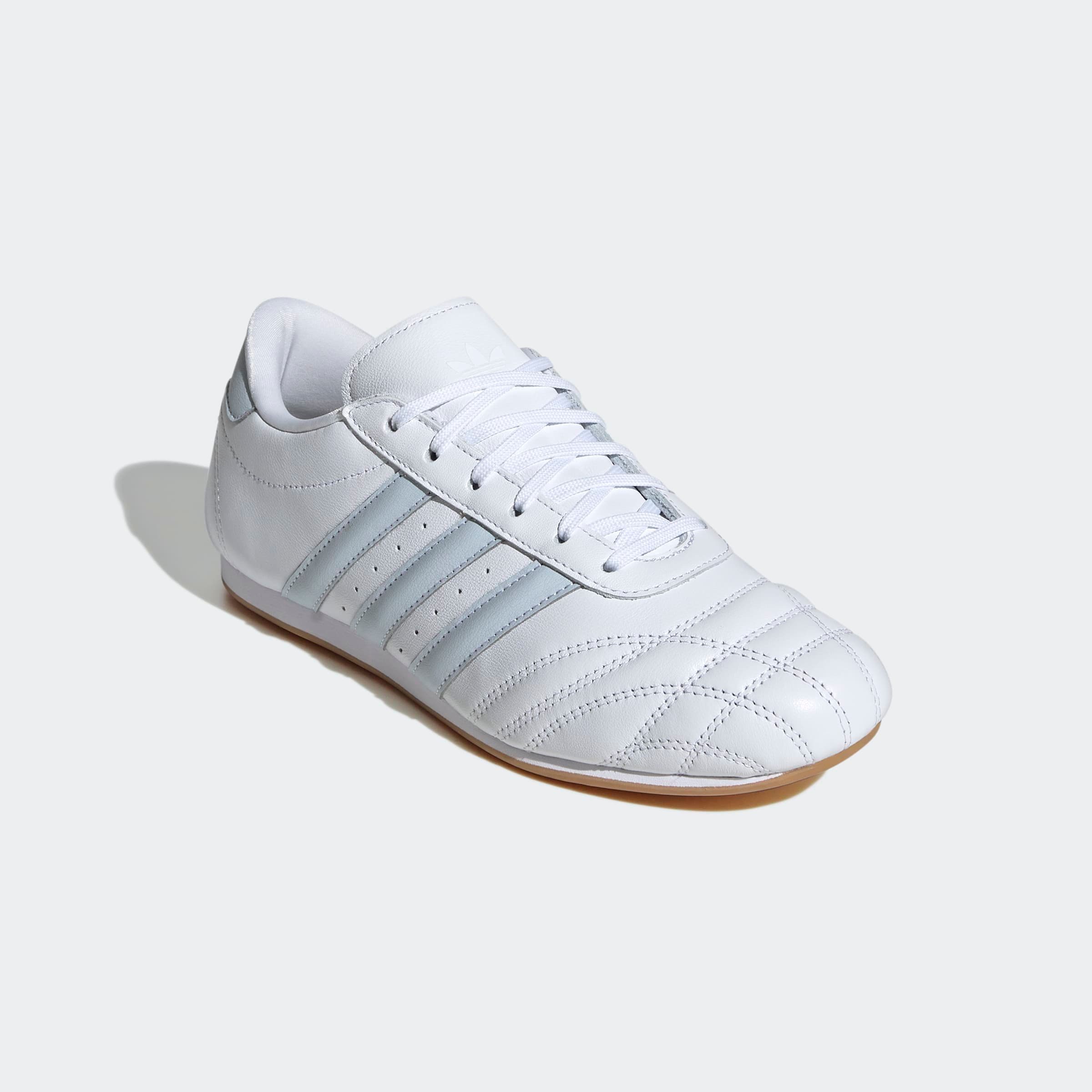 Sneaker ADIDAS ORIGINALS "ADIDAS TAEKWONDO LACE", Gr. 41, weiß (cloud weiß, halo blau, gum 3), Leder, Schuhe
