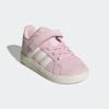 Klettschuh ADIDAS SPORTSWEAR "GRAND COURT 2.0 KIDS", Gr. 27, clear pink, sanftes weiß, gold metallic, Leder, Synthetik, Textil, sportlich, Schuhe, Design auf den Spuren des adidas Campus 00