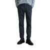 Chinohose MARC O'POLO "aus Bio-Baumwoll-Mix", Herren, Gr. 33, Länge 34, blau (schwarz navy), Obermaterial: 96% Baumwolle, 4% Elasthan, unifarben, casual, gerade, unten schmal normal, Hosen