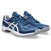 Hallenschuh ASICS "COURT HUNTER FF", Gr. 49, mako blau, gravel, Synthetik, sportlich, Schuhe