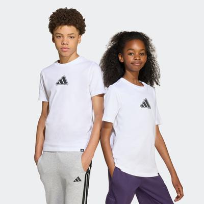 T-Shirt ADIDAS SPORTSWEAR "J ANIME T", Kinder, Gr. 176, weiß, Obermaterial: 100% Baumwolle, sportlich, Shirts Image