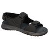 Trekkingsandale MUSTANG SHOES, Herren, Gr. 45, schwarz, Leder, casual, Schuhe, Sommerschuh, Klettschuh mit weicher Innensohle
