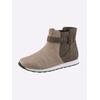 Stiefelette HEINE, Damen, Gr. 39, beige (beige, braun), Synthetik, Textil, modisch, Schuhe