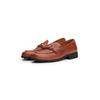 Loafer TOMMY HILFIGER "TH LOGO LEATHER LOAFER", Damen, Gr. 39, braun, Leder, unifarben, klassisch, Schuhe, Blockabsatz, Slipper, Businessschuh mit TH-Schmuckspange