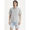 Poloshirt LEVI'S, Herren, Gr. XL, grau (mid tone grau heathe), Piquu00e9, Obermaterial: 100% Baumwolle, unifarben, casual, regular fit hüftbedeckend, Rundhals, Kurzarm, Shirts, mit Logo-Stickerei