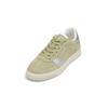 Sneaker MARC O'POLO "aus hochwertigem Rindleder", Damen, Gr. 41, smooth sage, silber metallic, Obermaterial: 100% Leder, unifarben, Schuhe