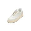Sneaker MARC O'POLO "aus hochwertigem Rindleder", Damen, Gr. 38, weiß (sanftes weiß), Obermaterial: 100% Leder, unifarben, Schuhe