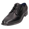Schnürschuh BUGATTI, Herren, Gr. 42, schwarz, Leder, Basic, Schuhe, Business Schuh, Anzugschuh mit feinem Blockabsatz